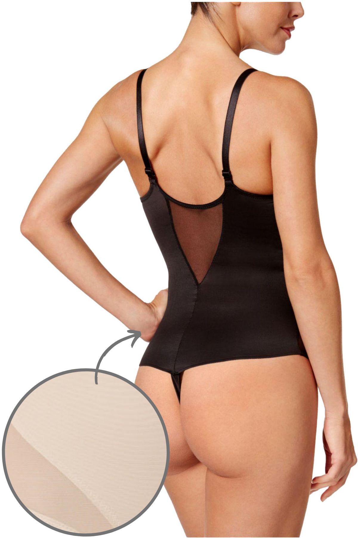 Miraclesuit Nude Extra-Firm Control Sheer-Panel Body Briefer