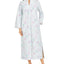 Miss Elaine Floral-print Quilted Zipper Robe Lavender / Pink Floral & Butterflies
