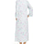 Miss Elaine Floral-print Quilted Zipper Robe Lavender / Pink Floral & Butterflies