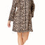 Miss Elaine Leopard-Print Zip-Front Plush Fleece Robe