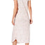 Miss Elaine Neutral Paisley Smocked Printed Knit Nightgown