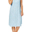 Miss Elaine PLUS Blue Paisley-Print Tucked-Front Knit Nightgown