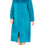 Miss Elaine PLUS Jade Velvet-Fleece Long Zip Robe