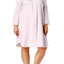 Miss Elaine PLUS Light-Pink Brushed-Satin Nightgown
