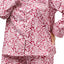 Miss Elaine PLUS Wine/Paisley Contrast-Cuff Pajama Set
