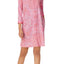 Miss Elaine Pink-Rose Paisley-Printed Snap-Front Robe