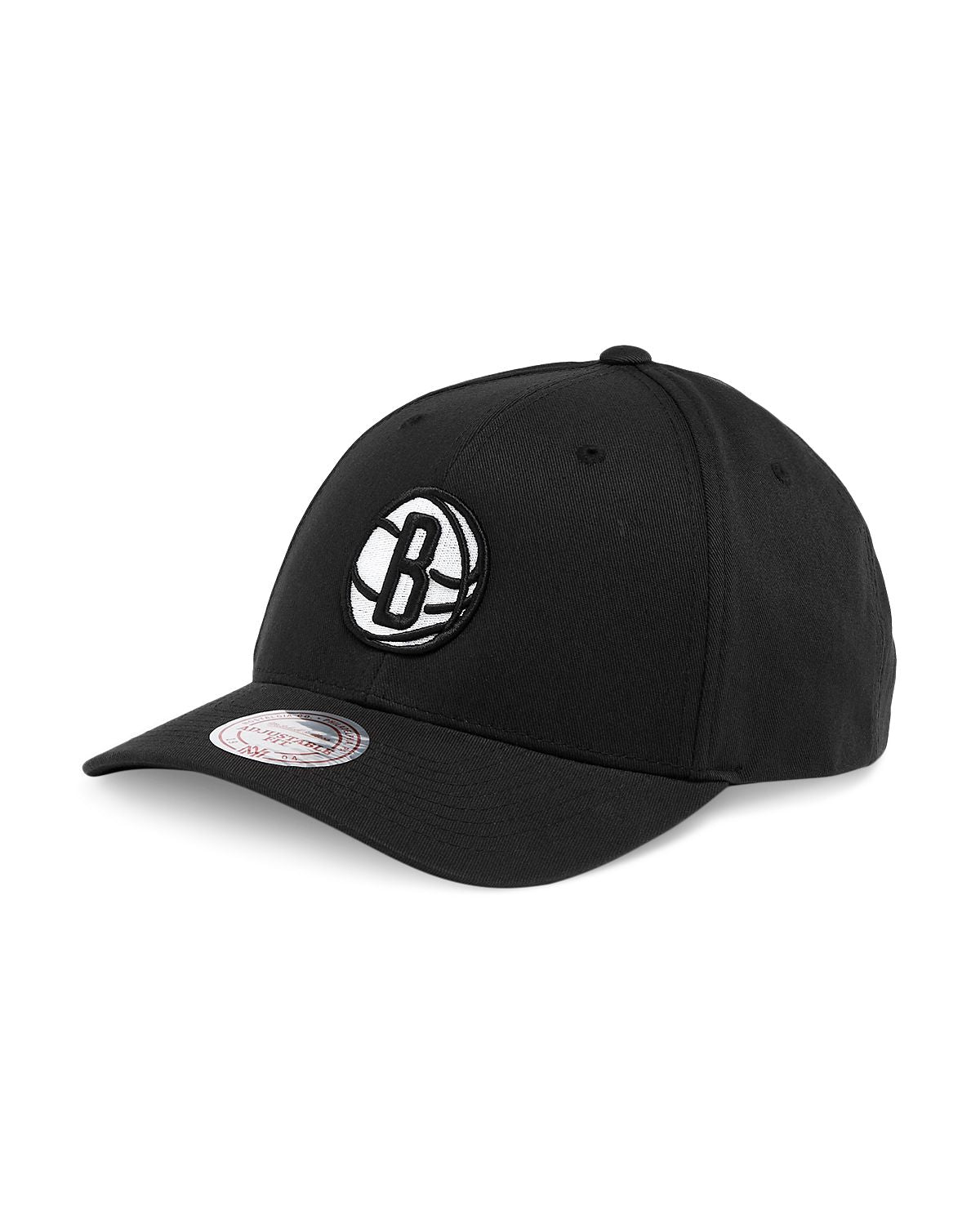 Mitchell & Ness Low Pro Cotton Brooklyn Nets Snapback Hat Black