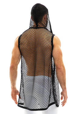 Modus Vivend Black Trapped Camo Fishnet Hoodie thumbnail 4