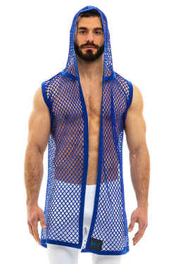 Modus Vivend Blue Trapped Camo Fishnet Hoodie thumbnail 2