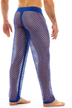 Modus Vivend Blue Trapped Camo Fishnet Pants thumbnail 3