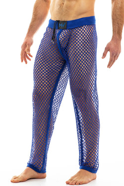 Modus Vivend Blue Trapped Camo Fishnet Pants thumbnail 2