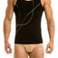 Modus Vivendi Black Handcrafted Metallic Tank Top