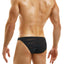 Modus Vivendi Black Mesh Panel Low Cut Brief