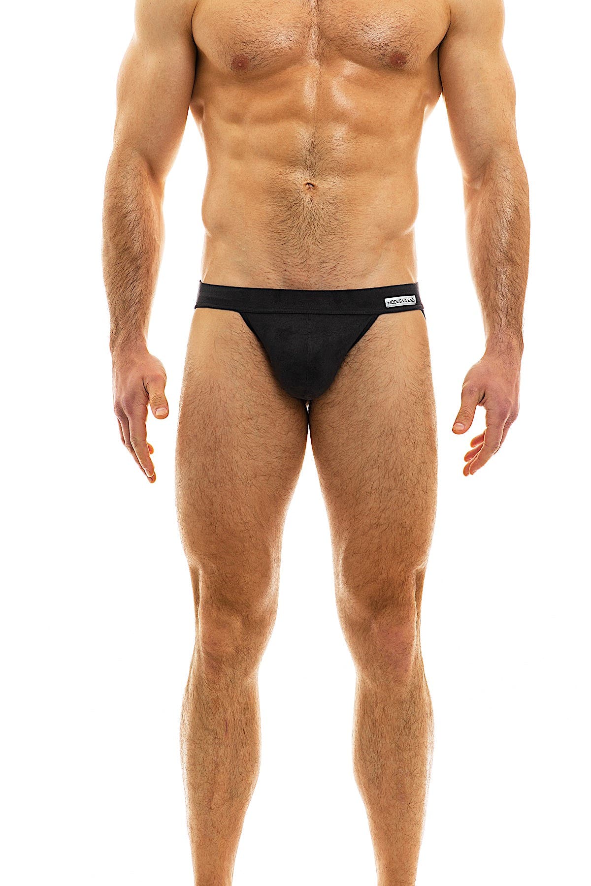 Modus Vivendi Black Suede Jockstrap