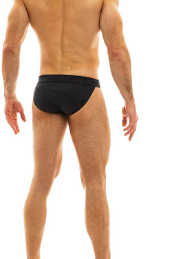 Modus Vivendi Black Suede Tanga Brief thumbnail 3