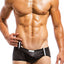 Modus Vivendi Black Tricky Convertible Brazil-Cut Swim Trunk