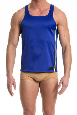 Modus Vivendi Blue 90's Hip-Hop Tank Top thumbnail 2