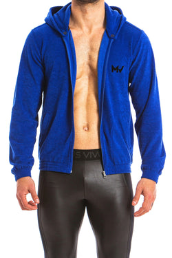 Modus Vivendi Blue Bull Hoodie/Bomber 2-in-1 Jacket thumbnail 4