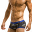 Modus Vivendi Blue-Camo Brazil-Cut Swim Trunk