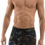 Modus Vivendi Blue-Camo Side-Split Swim Short