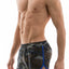 Modus Vivendi Blue-Camo Side-Split Swim Short