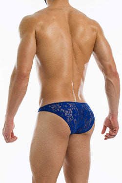 Modus Vivendi Blue Floral-Lace Low-Cut Brief thumbnail 3