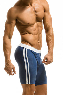 Modus Vivendi Blue Melanze Biker-Style Swim Short thumbnail 2