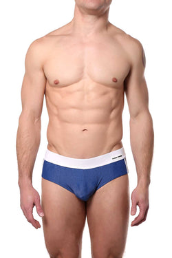 Modus Vivendi Blue Melanze Swim Brief thumbnail 1