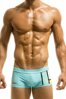 Modus Vivendi Blue Mondrian Brazil Cut Swim Trunk thumbnail 1