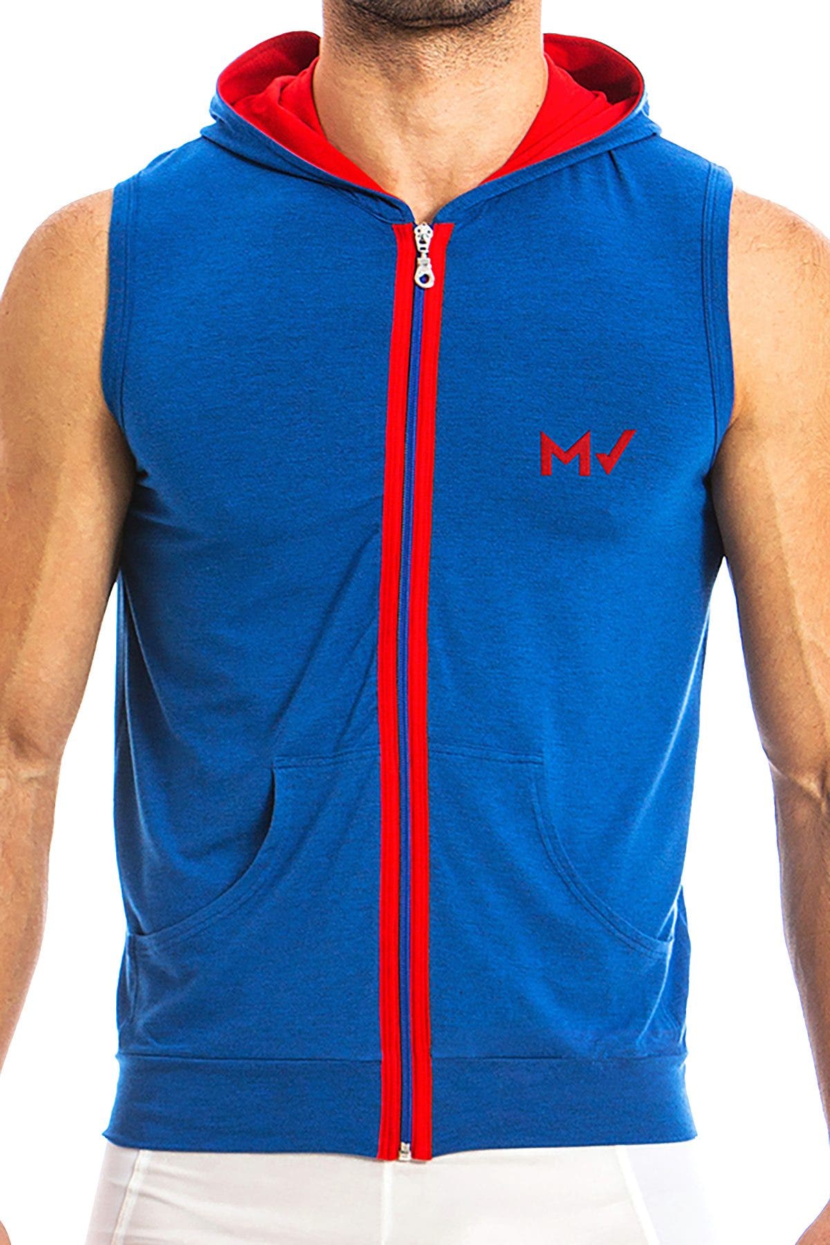 Modus Vivendi Blue Otter Sleeveless Hoodie