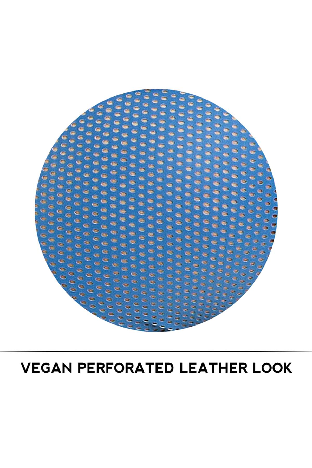 Modus Vivendi Blue Perforated Vegan Leather Brief
