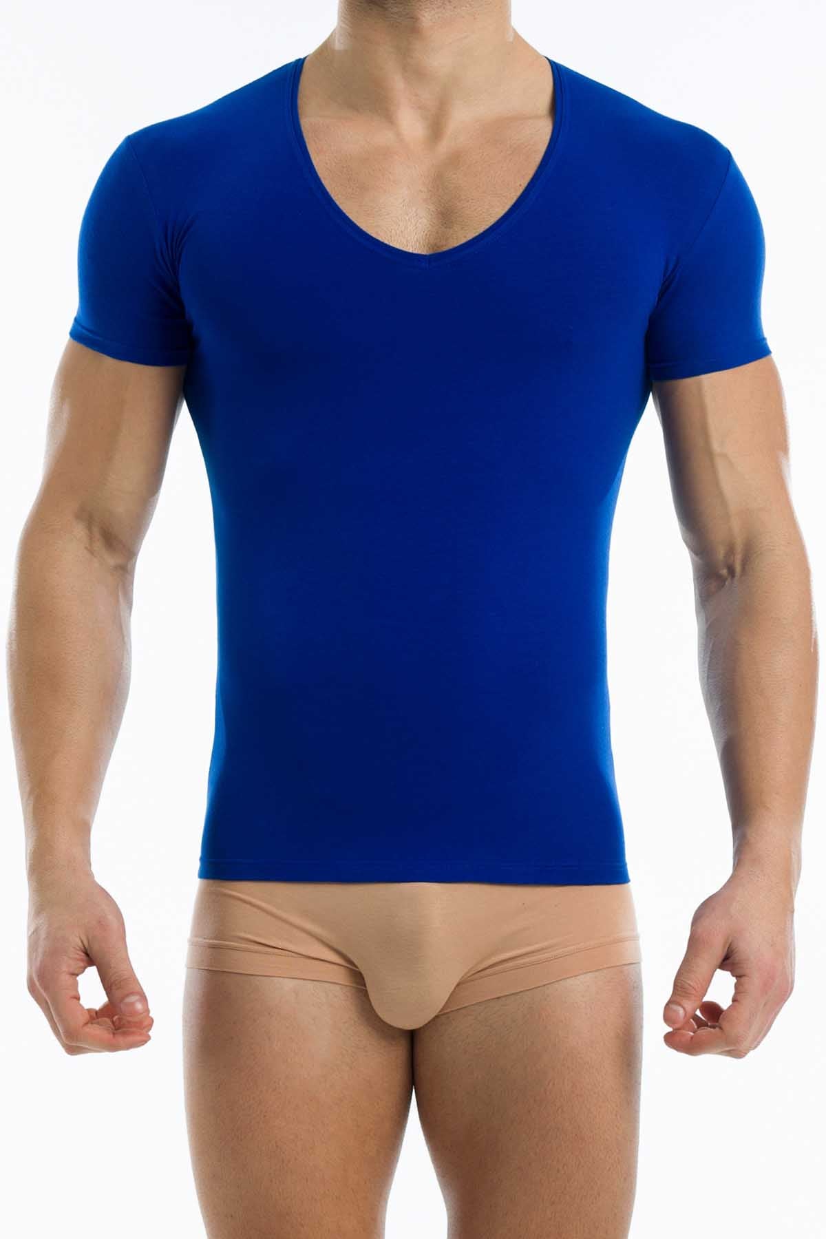 Modus Vivendi Blue Plain V-Shirt