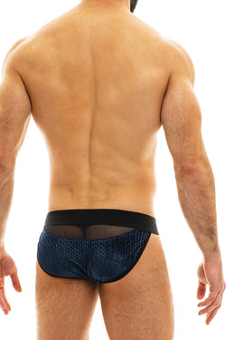 Modus Vivendi Blue Tiffanys Velvet Tanga Brief thumbnail 3