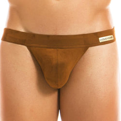 Modus Vivendi Brown 13912 Suede Tanga Brief thumbnail 1