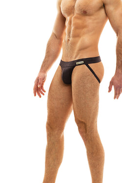 Modus Vivendi Brown Suede Jockstrap thumbnail 2