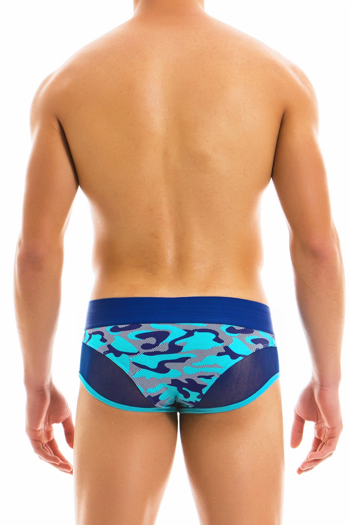Modus Vivendi Camo C-Through Brief Aqua