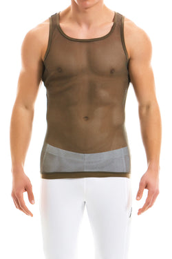 Modus Vivendi Camo C-Through Tanktop Khaki thumbnail 3