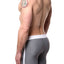Modus Vivendi Carbon-Grey Melanze Biker-Style Swim Short