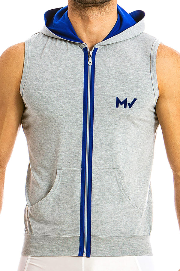 Modus Vivendi Grey Otter Sleeveless Hoodie