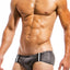 Modus Vivendi Grey Tricky Convertible Brazil-Cut Swim Trunk
