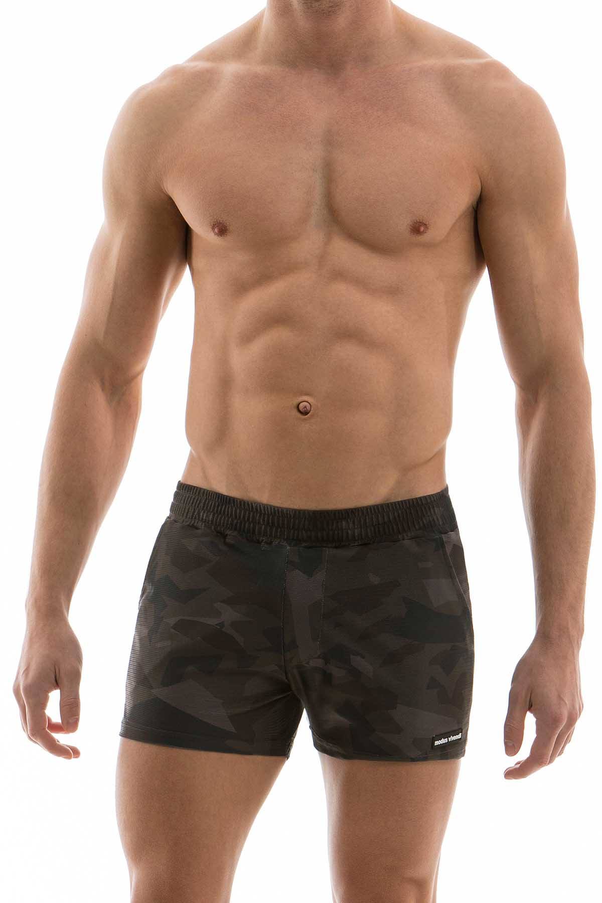 Modus Vivendi Khaki-Camo Swim Short