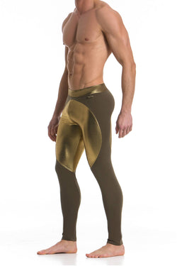 Modus Vivendi Khaki/Gold Dusk2Dawn Meggings thumbnail 1