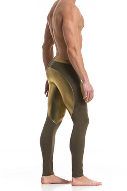 Modus Vivendi Khaki/Gold Dusk2Dawn Meggings thumbnail 2