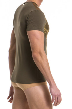 Modus Vivendi Khaki/Gold Dusk2Dawn T-Shirt thumbnail 3