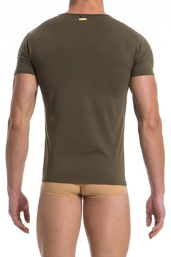 Modus Vivendi Khaki/Gold Dusk2Dawn T-Shirt thumbnail 4