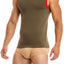 Modus Vivendi Khaki Multi C-Through Tank Top
