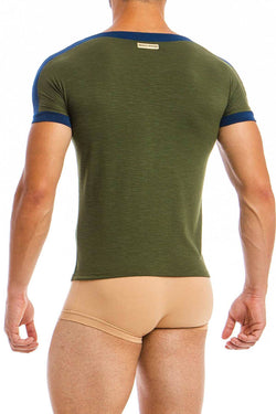 Modus Vivendi Khaki Slub T-Shirt thumbnail 3