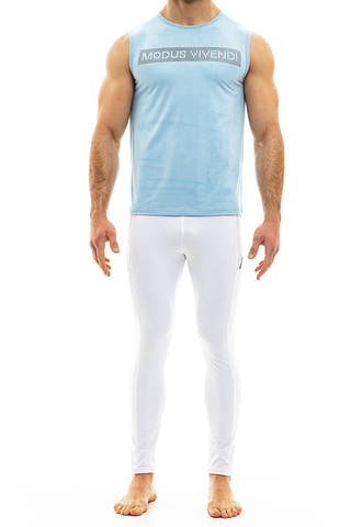 Modus Vivendi Light Blue Suede Seamless Tank