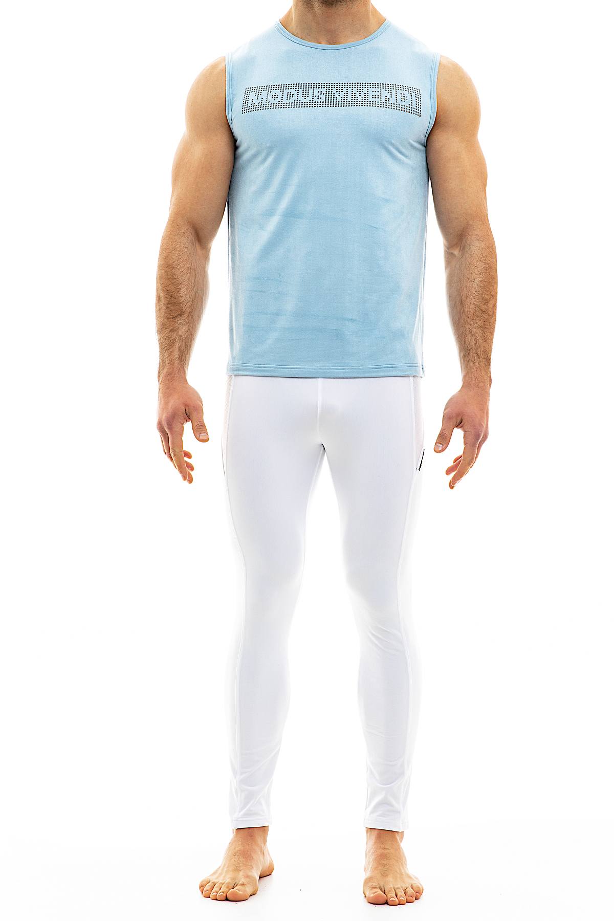 Modus Vivendi Light Blue Suede Seamless Tank