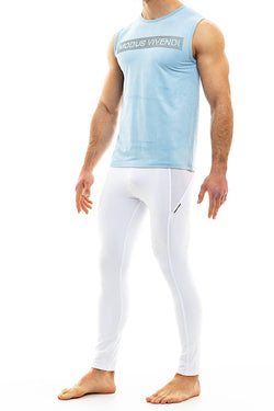 Modus Vivendi Light Blue Suede Seamless Tank thumbnail 2